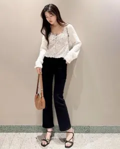 SNIDEL スキニーデニムパンツ　ブラック