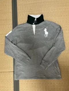 POLO RALPH LAUREN ラガーシャツ 長袖 グレー