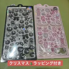 ボンボンドロップシール　バレリーナピンク　ブラック