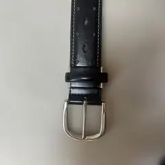 メンズ ブラック レザーベルト