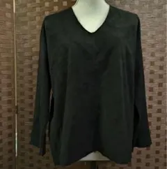 美品【NATURAL VINTAGE GOA】無地　秋冬　長袖トップス　黒