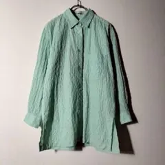 ISSEY MIYAKE メッシュ 長袖シャツ スリット ポリエステルのサムネイル