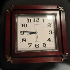 CITIZEN 木製クォーツ掛時計　レトロのサムネイル