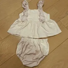 セットアップ　ベビー　70 ピンク　夏服　西松屋