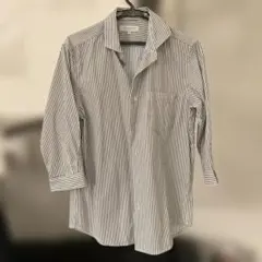 ユナイテッドアローズ　ストライプシャツ M 7分丈