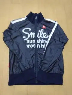 【美品】ルコック 薄手 袖 2WAY　ネイビー ジップアップジャケットサイズＬ