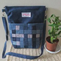 0526ハンドメイド✰デニムリメイク✰ショルダーバッグ✰
