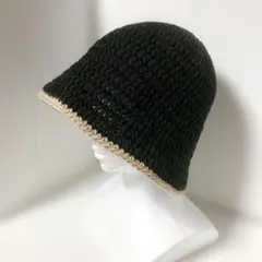 ゆったり★バケハ　バケットハットクロシェハット　クラッシャーハット　ビーニー
