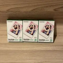 【外箱開封済】富士フイルム チェキ instax mini フィルム 計30枚