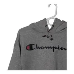 1821 Champion グレー フード付きパーカー メンズ　古着　2XL
