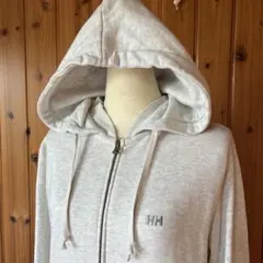 HELLY HANSEN ジップアップパーカー ライトグレー