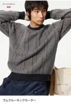 UNIQLO JW ANDERSON ラムクルーネックセーター L
