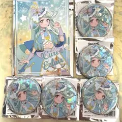 名探偵プリキュア！展 たんプリ展 キュアエクレール 缶バッジ 4点