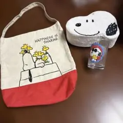 スヌーピー バッグ コップ　小物入れ
