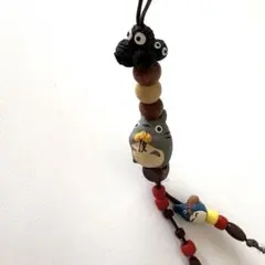 となりのトトロ　皮ヒモホルダー　ストラップ　タンポポ　箱無し発送