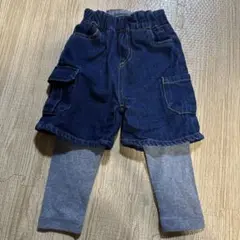 プティマイン　重ね着風パンツ