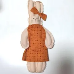カントリードール ハンドメイド うさぎのぬいぐるみ カントリー雑貨 兎