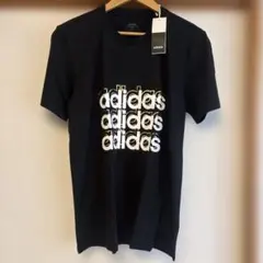 【新品タグ付き】adidas アディダス Tシャツ ブラック Lのサムネイル