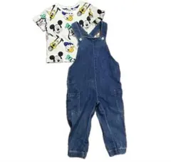 H&M ディズニー　92cm トップス&サロペット