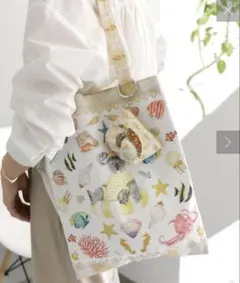 ear PAPILLONNER sampo×earミニポーチ付きトートバッグのサムネイル