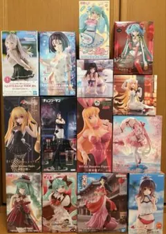 美少女　プライズフィギュア　14点セット　まとめ売り 　初音ミク レゼ　猫猫