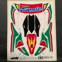 【当時物】タミヤ エアロミニ四駆 ブリッツァーソニック 純正ステッカー シール