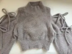 NICE CLAUP 肩出しニット