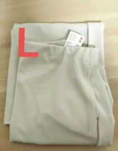 新品 UNIQLO ユニクロ クレープジャージーナロースカート ナチュラル Ｌ