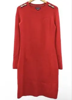 トミーヒルフィガー TOMMY HILFIGER ニットワンピース レッド