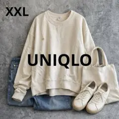 n397【UNIQLO】スウェットクルーネックシャツ（長袖） 455727