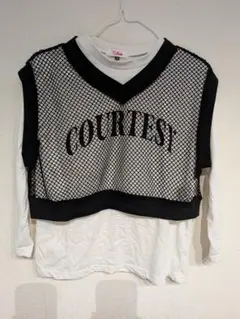 Pink Latte メッシュ Tシャツ　ロンＴ　140