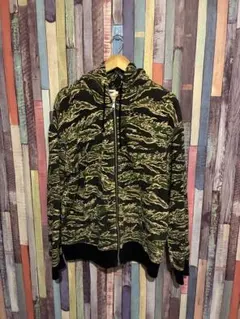 90's 00's Stussy ジップパーカータイガーカモ 激レア - メルカリ