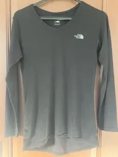 The North Face 長袖 Vネック Tシャツwoman'sＬ