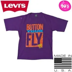 80s 90s LEVI'S T’S USA製 パープル 501 半袖Tシャツ