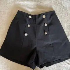 黒のボタン付きショートパンツ、ems、ブラック、レディースのサムネイル