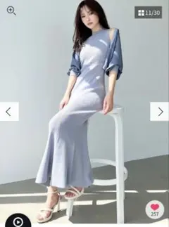 新品　RESEXXY シアーボレロセットマーメイドニットワンピース