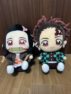 【新品】鬼滅の刃　ぬいぷりけおすわりBIG 2種セット　竈門炭治郎　竈門禰豆子