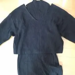 新品【AZUL by moussy】ニットロングワンピース セットアップ