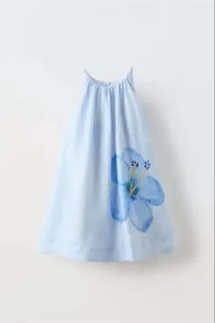ZARA ザラ フローラルプリント リネン ワンピース 13〜14歳 164cm