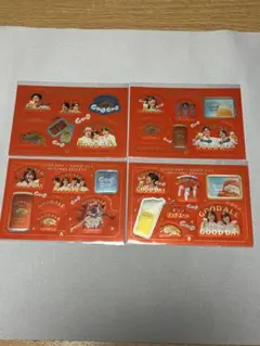 Mrs. GREEN APPLE& グッドエールステッカー全種類セット4枚