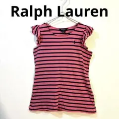 Ralph Lauren ボーダー フリル ノースリーブ XL(16)のサムネイル