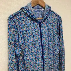 T925 O'NEILL ラッシュガード 花柄 フード付き ブルー