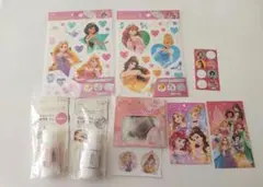 プリンセス☆フレークシール ・クリアデコレーションシール・デコパージュ液・ポチ袋