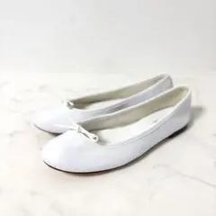 美品 レペット 37 サンドリオン フラットシューズ レザー ホワイト