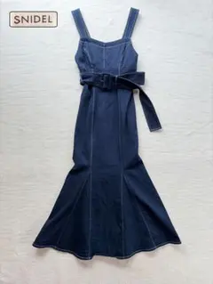 スナイデル　SNIDEL ダークブルー マーメイド　キャミワンピース