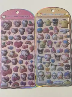 正規品　コットンパフィーハローキティ サンリオキャラクター 2枚セット