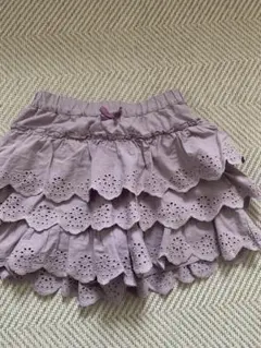 エニィファム 120薄紫 フリルスカート 120