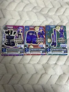 アイカツ 氷上スミレ ロリゴシック 3枚セット ヴィオレットハッターコーデ