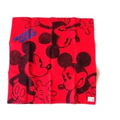 ディズニー　ミッキーマウス　レトロハンカチ