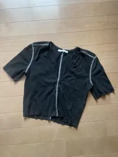 ZARA ブラック 半袖カットソー